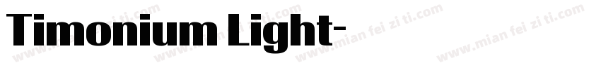 Timonium Light字体转换